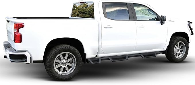 Westin 56-534685 HDX Drop Wheel to Wheel Nerf Bars fits 2019-2025 Silverado Sierra 1500 Crew Cab (5.5 Bed) (Exc 2019 Silverado LD/Sierra 1500 Limited) Textured Black Pair