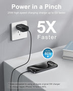 Type C Charger Fast Charging, 2Pack [10FT&6FT] Long USB C Cable with 25W Phone Super Fast Charger Block Compatible with Galaxy S25/S24/Plus/Ultra,iPhone 15/16/17/Air/Plus/Pro Max