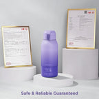 Momcozy Portable Bottle Warmer for Travel – Dual Heating Modes for Breast Milk & Water, Portable Milk Warmer with Fast Heating & Long Battery Life, 17 Ounces Large Capacity, Purple