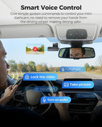 AZDOME 4K Dash Cam Front, Voice Control Dash Camera for Cars, WiFi 6 Mini Dashcam with APP Live Chat Support, Car Camera, Loop Recording, G-Sensor, 24H Parking Mode, Support 256GB Max Easy to Install