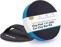 4" Clay Bar Pad | Synthetic Clay Disc Kit with Hand-Strap Applicator | Fine Grade Magic Clay Scrubber Pad for Car Detailing, Cleaning, Polishing, Paint Correction, and Deep Gloss Finish