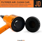 Suds Lab JD Jet Dry Car Drying Blower with 2 Nozzles & 20 ft Power Cord – 1.5 HP Powerful & Compact Car Dryer Air Blower for Removing Water, Dust & Debris