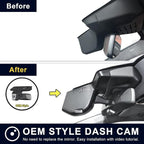 Mangoal Front 4K & Rear 1080p Dash Cam for BMW X5 Gen4 G05 F95 2023-2026 Facelift(Model C), X5 M M60i sDrive40i xDrive40i, OEM Style, 2160P UHD Video, WiFi & APP, 128GB Card