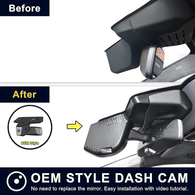 Mangoal Front 4K & Rear 1080p Dash Cam for BMW X5 Gen4 G05 F95 2023-2026 Facelift(Model C), X5 M M60i sDrive40i xDrive40i, OEM Style, 2160P UHD Video, WiFi & APP, 128GB Card
