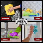 AIDEA Microfiber Cleaning Cloth, 800PK, Microfiber Towels for Cars, Shop Towels Cleaning Rags, Premium Wash Cloths, Absorbent Towel for SUVs, House, Kitchen, Commercial, Cleaning Supplies 12×12"