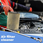 Threlaco 32" Air Filter, Radiator Cleaning Wand for High Efficiency Cooling Systems and Radiators, Water Air Cleaning Wands for Blow out Wash out Kit, Home Car Truck Power Washer Wand