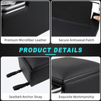 Universal Car Center Console Organizer with Cup Holder& Phone Holder, Rear Bench Seat Consoles with Armrest Middle Storage Box, Truck Seat Organizer for Car & Van & Truck Floor Cab, Black