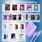 iPhone 17 16 15 Charger Fast Charging 10FT Cable, 30W USB C Charger Block for i Phone 15 16 16e 17 Air Plus Pro Max/iPad Pro/AirPods, PD USBC Power Adapter Wall Plug & Type C to C Cord (Purple, 10FT)
