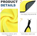 uxcell 8 Pcs 500gsm Microfiber Towels for Cars, 15.7 x 15.7 Inch Car Drying Towel Drying Towels Car Detailing Extra Large Super Absorbent Towel for SUV Truck Home, Gray Yellow