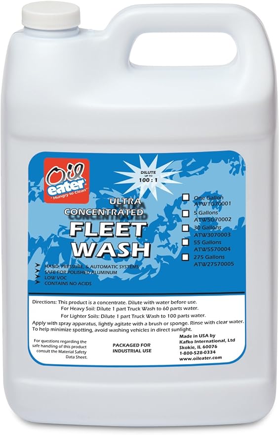 1 GAL. Fleet WASH Concentrate Bottle, COLORLESS, Bottle