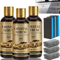 PTZ Crystal Serum,Advanced Graphene Ceramic Coating for Cars,Ceramic Car Coating Kit,9h+ Graphene Ceramic-Coating for Auto Car Paint Protection (3PCS)