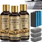 PTZ Crystal Serum,Advanced Graphene Ceramic Coating for Cars,Ceramic Car Coating Kit,9h+ Graphene Ceramic-Coating for Auto Car Paint Protection (3PCS)