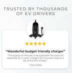 Lectron Level 1 Tesla Charger - 120V, 15 Amp, NEMA 5-15 Plug, 16 ft Extension Cord - Portable Electric Car Charger for Tesla - Compatible with All Tesla Models X/Y/3/S/Cybertruck