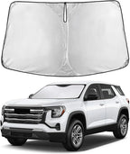 EcoNour Windshield Sunshade Compatible for GMC Terrain 2018-2023 2024 2025, Sun Visor for Front Windshield & Window Sun Shade Cover, UV Heat Blocker & Protector, Car Accessories
