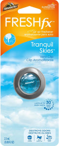 Armor All Fresh FX Car Air Freshener , Car Odor Eliminator, Tranquil Skies Scent, 0.08 Fl Oz