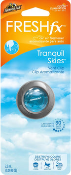Armor All Fresh FX Car Air Freshener , Car Odor Eliminator, Tranquil Skies Scent, 0.08 Fl Oz