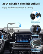 PZK Car Phone Mount for 2022-2025 2026 Chevrolet Silverado 1500/GMC Sierra 1500 LT/RST/ZR2/LTZ/LT Trail Boss Accessories 13.4-Inch Screen Chevy Car Phone Holder Magnetic 15W Fast Wireless Charger