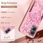 for Moto G 5G 2024 Case - Compatible with MagSafe Women Girls Cute Magnetic Protective Phone Cover Girly Kawaii Pretty Fashion Heavy Duty Shockproof Design for Motorola Moto G 5G 2024 Cases
