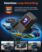 2K Dash Cam Front and Rear with 64GB SD Card, Wireless WiFi Dash Camera for Cars, 1.5'' Screen Mini Dashcam Front and Back, Support G-Sensor/Time Lapse 2 Kinds Parking Monitor