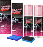 Car Interior Detailer and Protectant, Polishing Cleaner for Dashboard, Vehicle Interior Polish Interior Detailer Spray for Dashboards, Seats, Leather, and Plastic Surfaces (2 pcs)