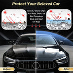 Graphene Ceramic Coating for Cars(60ml)，20H Nano Ceramic Coating Kit Reduce Cleaning Frequency by 60%, Hydrophobic, Scratch & UV Resistant, High Gloss Finish (Including 50ml Degreasing Agent)