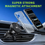 25W Qi2.2 Wireless Car Charger, Magnetic Phone Holder with RGB Light and Ice Cooling, Car Mount Charger 360°Rotation for Air Vent, Fast Charger for iPhone 17 Max Plus 16 15 14 13 12 Air Pro
