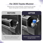 LUWU 2025 2026 4Runner Center Console Cup Holder Compatible with 2025 2026 Toyota 4Runner Interior Accessories Rear Seat Door Side Silicone Cup Holder Insert 4Runner 2026 Accessories