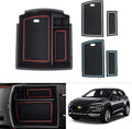Autorder Center Console Organizer for Hyundai Kona 2018-2021 2022 2023 Accessories Armrest Storage Box Secondary Insert Tray with 3 Color Mats (Not for Kona EV)