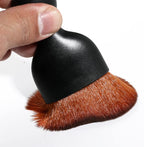 AOCISKA Car Interior Detailing Brush,Soft Bristle Cleaning Brush Car Detailing Brush Dusting Brush,Car Interior Cleaning Tool,Auto Detail Brush Car Dash Duster Brush (Black&Brown)