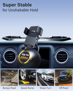 SKYLOTEC Phone Holder for Jeep Wrangler JK JKU 2011-2016 2017 2018 Accessories Automobile Cradles Phone Mount, Dashboard Mount Dash Tray Not Block Air Vent