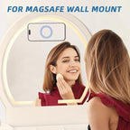 3 Pack Wall Mount Magnetic Phone Holder for iPhone 17/17 Pro/17 Pro Max/Air/16 15 14 13 12 Pro Max Plus mini, Hands-Free Magnet Shower Mirror Cell Phone Holder/Car Sticker Phone Stand, Blue