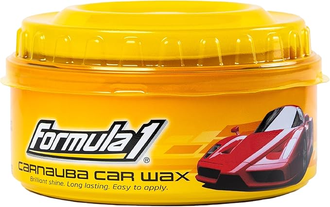 Formula 1 Carnauba Car Wax Paste - High-Gloss Shine - Polish for Car Detailing to Shine & Protect – Remove Haze and Paint Swirls w/ Micropolishing Agents – Car Cleaning Supplies (12 oz)
