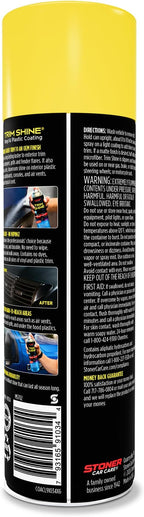 Stoner Car Care 91034-3PK Trim Shine – Black Trim and Plastic Restorer for Cars – Vinyl and Plastic Trim Protectant Coating for Interior and Exterior Use – Fast-Drying No Sling – 12 oz (Pack of 3)