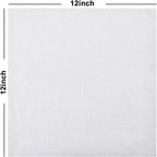 Tricol Clean 50PK Profesional Resuable Lint Free Microfiber Edgeless Cleaning Cloth Cleaning Rags,Absorbent Microfiber Wipes for Housekeeping, Car Cleaning(12 * 12 Inches) (white1)