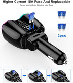 2025 Upgraded Cigarette Lighter Splitter, SUPERONE 180W 2-Socket Cigarette Lighter Adapter with Dual QC3.0 and 20W PD USB C Car Charger Splitter for GPS/Dash Cam/Laptop/iPad/iPhone 17/16/15/14/13/12