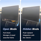 Hidden Under Screen Storage Box for Tesla Model Y(2025-2026) & Model 3 (2024-2026) – Openable Center Console Organizer with Anti-Slip Pad, Tesla Accessories