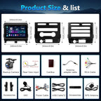 8Core Car Radio for Ford F150 2009 to 2012 XL XLT, 9inch Touchscreen Stereo, Wireless Apple CarPlay & Android Auto, Mirrorlink, 5G WiFi GPS, FM RDS, EQ DSP, Back-Up Camera, SWC, 2G+32G