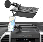 Surfcabin No Punching Required Dash Phone Holder, Compatible with 2015-2020 F150 2017-2022 F250 F350, Metal Cellphone Mounting Bracket Stand for Most CellPhones (Magnetic Type)