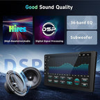 Podofo 8 Core 8+128G Android Car Radio Stereo for Honda Civic 2006-2011 with Wireless Carplay Android Auto, 10.1" QLED Touch Screen, WiFi/4G, GPS, DSP/Hi-Res, AM/FM, Bluetooth 5.0, Backup Camera
