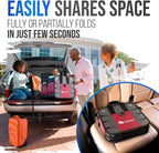 Car Trunk Organizer – Large Collapsible Storage Box with Adjustable Compartments – Heavy-Duty Cargo Organizer for SUV, Truck & Car – Non-Slip Waterproof Trunk Storage Bin for Groceries & Tools