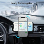 20W Fast Wireless Car Charger Magnetic Fast Wireless Charging Car Phone Holder Compatible with Magsafe for iPhone 17 16 15 14 13 12 Series, Air Vent Mount Dashboard/Windscreen Mount