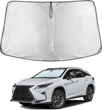 EcoNour Windshield Sunshade Compatible for Lexus RX 350 450h 2023-2024 2025 2026, Sun Visor for Front Windshield & Window Sun Shade Cover, UV Heat Blocker & Protector, Car Accessories
