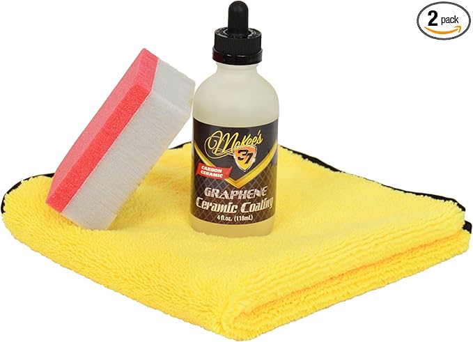 2 Pack McKee's 37 Graphene Ceramic Coating (5 Year 10H Protectant for Paint, Wheels, Glass, Chrome)