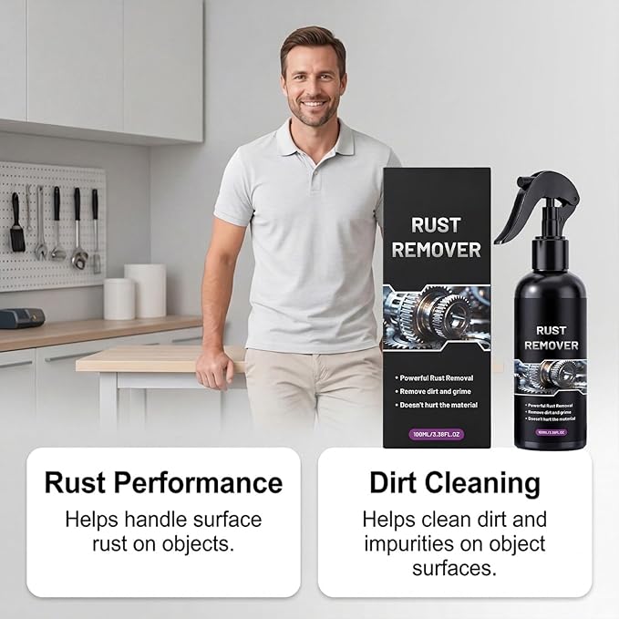 Iron Remover Spray Iron Out Fallout & Rust Remover for Car Detailing Safely Dissolves Iron Particles on Auto Paint, Wheels, Motorcycle, RV & Boat, Ideal Before Clay Bar, Wax & Car Wash