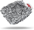 Maxshine Universal Black & White Microfiber Wash Mitt – Premium Scratch-Free, Lint-Free Mitt for Washing Cars, Trucks & Motorcycles – Reusable Auto Detailing Accessory