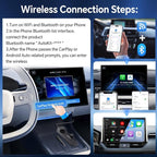 Carlinkit FireDrive Link Pro Car TV Mate, Convert Wired to Wireless Android Auto & CarPlay Adapter, Compatible with Wired CarPlay for Fire TV Stick Streaming, 5GHz WiFi/Plug & Play