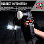 Adam's Polishes Swirl Killer 12mm Polisher - Orbital Polishing Paint Correcting Buffer Tool - Car Scratch Remover - Use Post Car Wash Clay Bar & Pre Wax or Ceramic Coating
