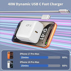 iPhone 17 16 15 Charger USB C Charger Block, 2Pack 40W-60W Dynamic USBC Fast Charging Block with Long 10FT Type-C to C Cable Charging Cord Compatible with iPhone 17/17 Pro/Air/16/15 Pro Max/Plus, iPad