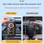 Wireless Car Charger,15W Fast Charging Auto-Clamping Car Charger Phone Mount Air Vent Cell Phone Holder Compatible iPhone，Car Accessories for iPhone 16 15 Pro Plus Max 14 13 12 (Black)