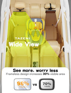 TAZENI Baby Car Mirror Hook Design Ultra Stable Car Seat Mirror for Baby Rear Facing Secure and Shatterproof CarSeat Mirrors 360° Clear View Newborn Essential Accessories
